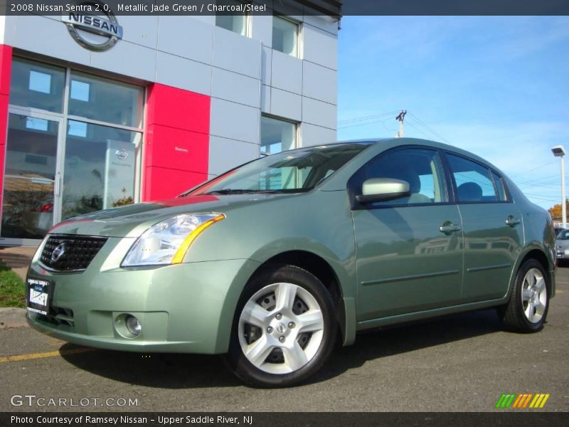 Metallic Jade Green / Charcoal/Steel 2008 Nissan Sentra 2.0