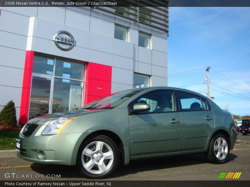 Metallic Jade Green / Charcoal/Steel 2008 Nissan Sentra 2.0