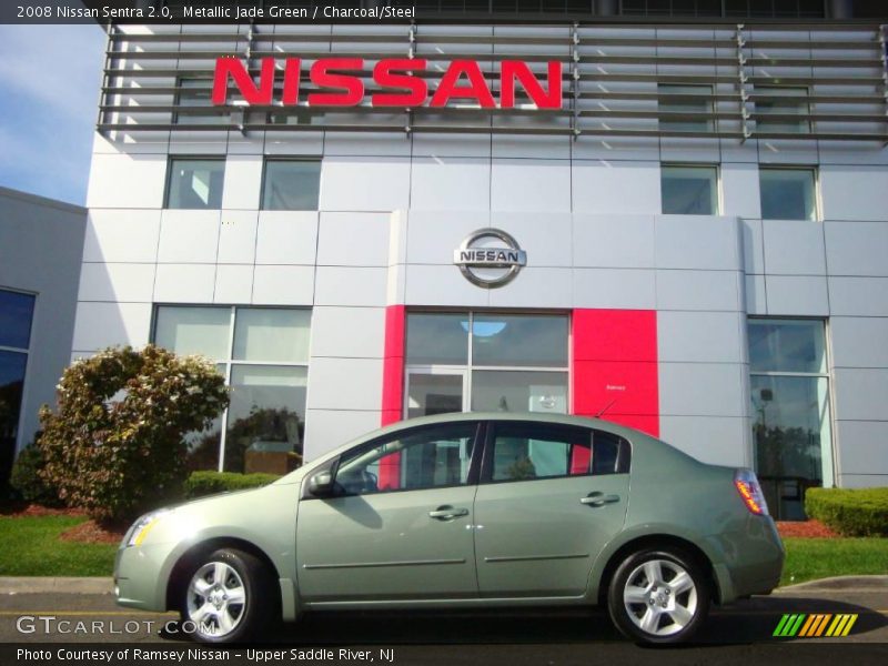 Metallic Jade Green / Charcoal/Steel 2008 Nissan Sentra 2.0