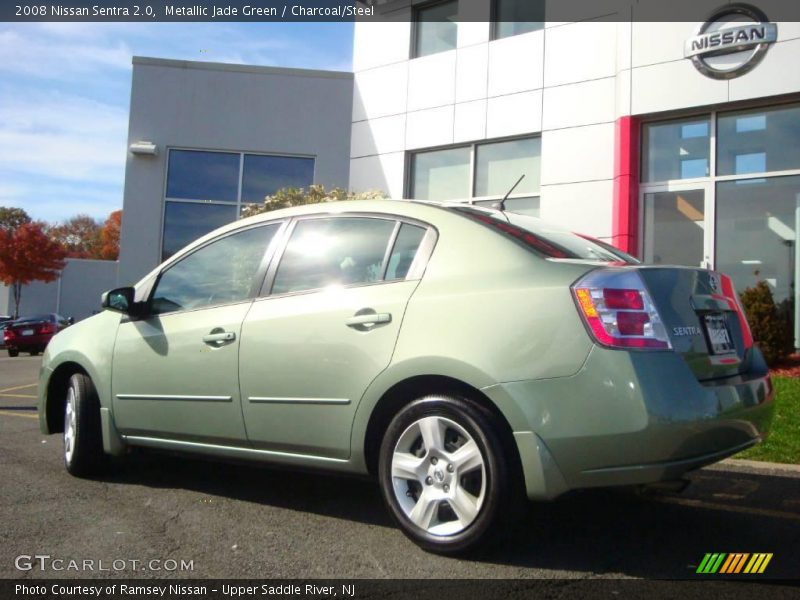 Metallic Jade Green / Charcoal/Steel 2008 Nissan Sentra 2.0