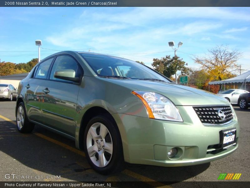 Metallic Jade Green / Charcoal/Steel 2008 Nissan Sentra 2.0