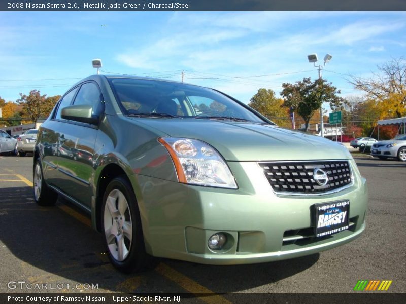 Metallic Jade Green / Charcoal/Steel 2008 Nissan Sentra 2.0