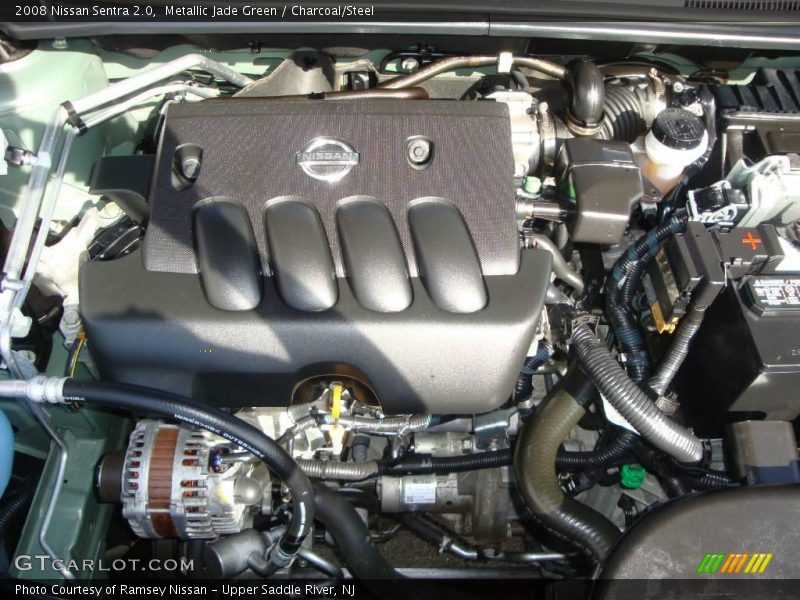 Metallic Jade Green / Charcoal/Steel 2008 Nissan Sentra 2.0