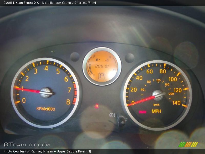 Metallic Jade Green / Charcoal/Steel 2008 Nissan Sentra 2.0