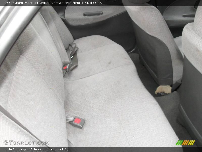 Crimson Pearl Metallic / Dark Gray 1993 Subaru Impreza L Sedan