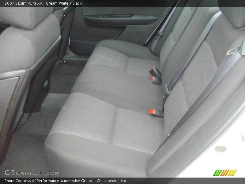 Cream White / Black 2007 Saturn Aura XR