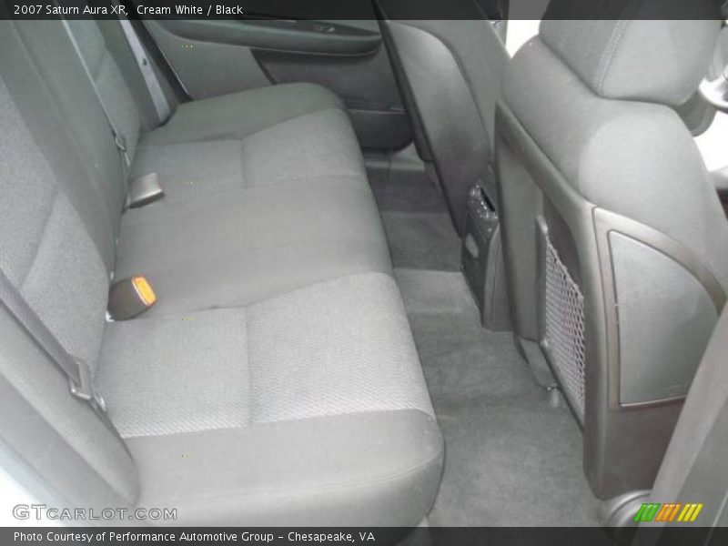 Cream White / Black 2007 Saturn Aura XR