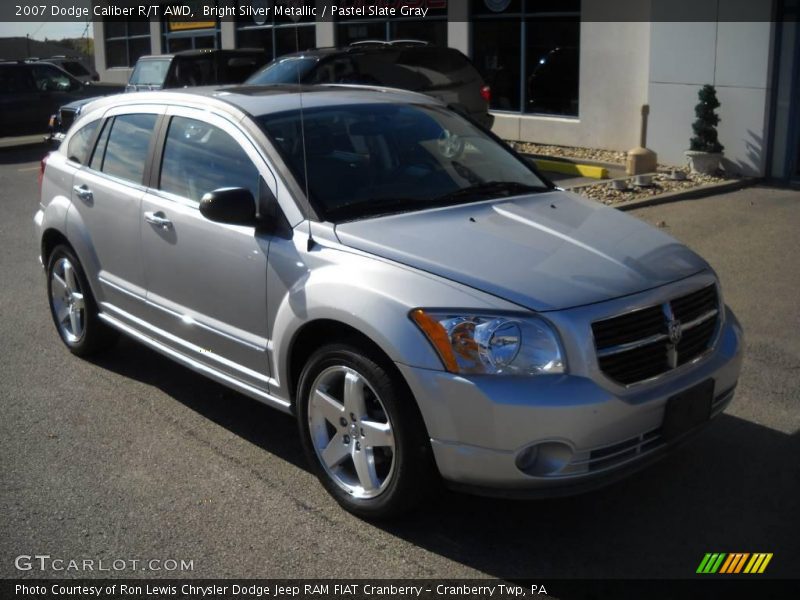 Bright Silver Metallic / Pastel Slate Gray 2007 Dodge Caliber R/T AWD