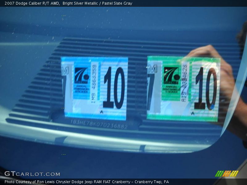 Bright Silver Metallic / Pastel Slate Gray 2007 Dodge Caliber R/T AWD