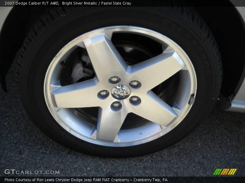 Bright Silver Metallic / Pastel Slate Gray 2007 Dodge Caliber R/T AWD