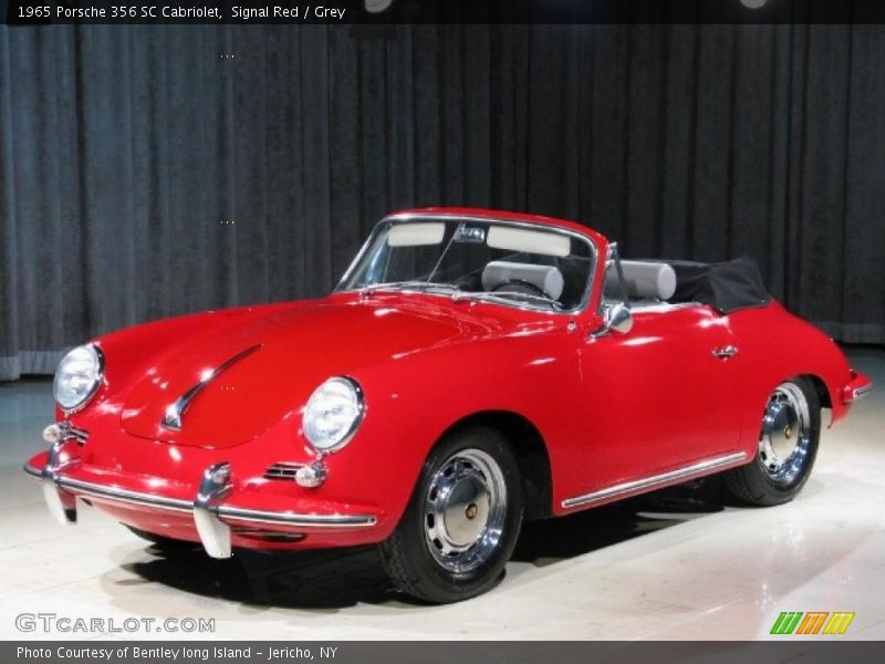 Signal Red / Grey 1965 Porsche 356 SC Cabriolet