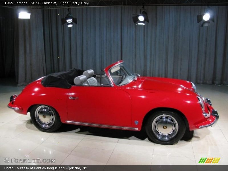 Signal Red / Grey 1965 Porsche 356 SC Cabriolet