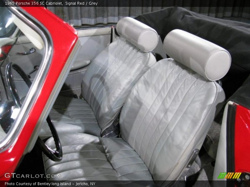 Signal Red / Grey 1965 Porsche 356 SC Cabriolet
