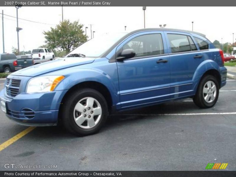 Marine Blue Pearl / Pastel Slate Gray 2007 Dodge Caliber SE