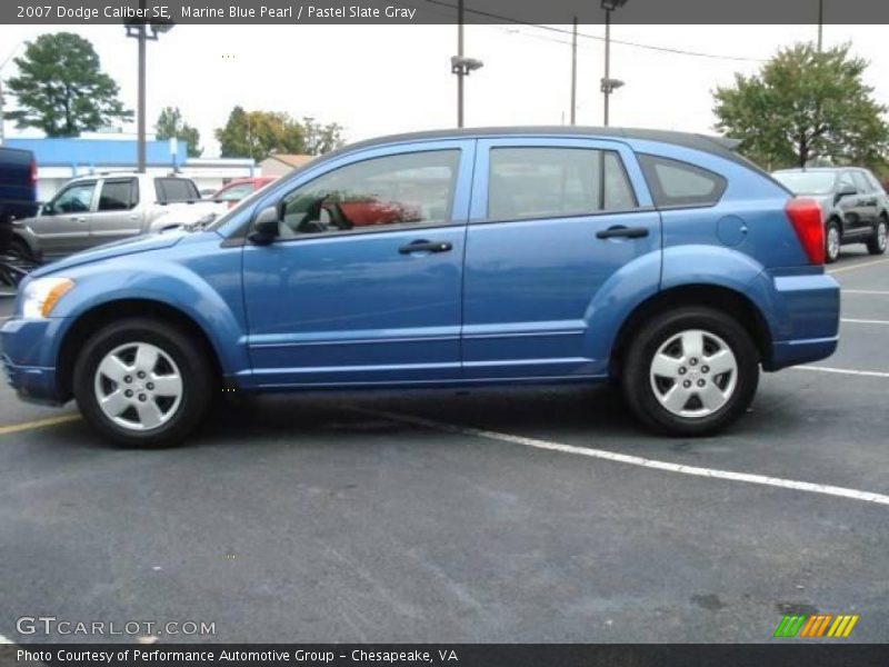Marine Blue Pearl / Pastel Slate Gray 2007 Dodge Caliber SE