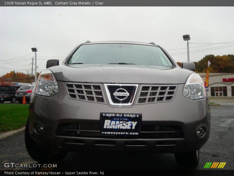 Gotham Gray Metallic / Gray 2008 Nissan Rogue SL AWD