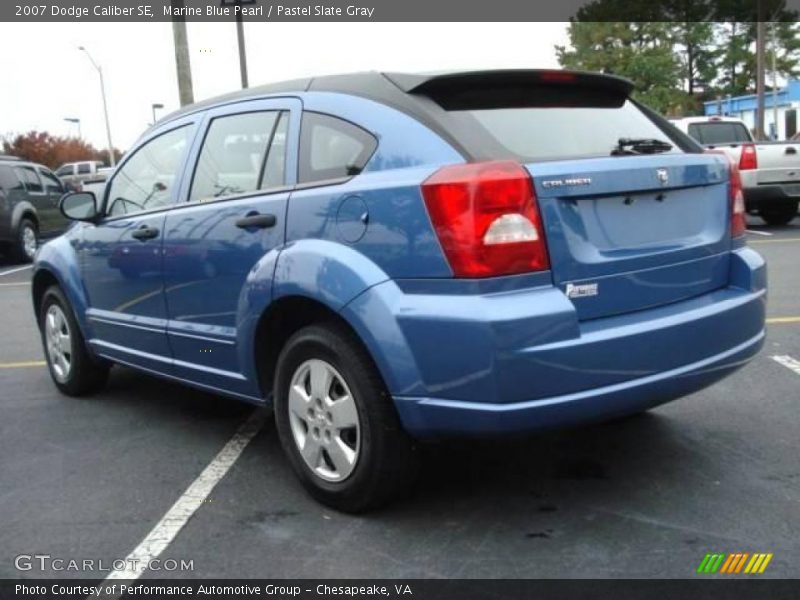 Marine Blue Pearl / Pastel Slate Gray 2007 Dodge Caliber SE