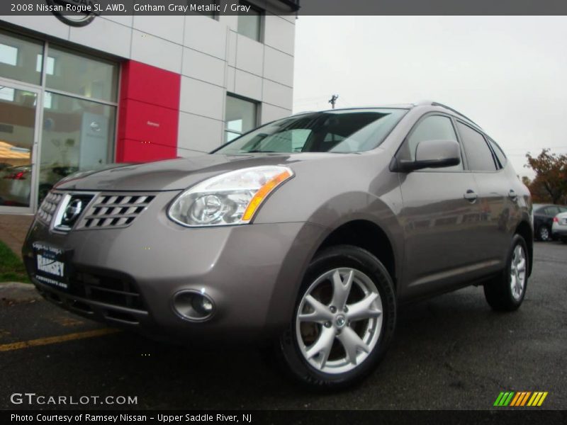 Gotham Gray Metallic / Gray 2008 Nissan Rogue SL AWD