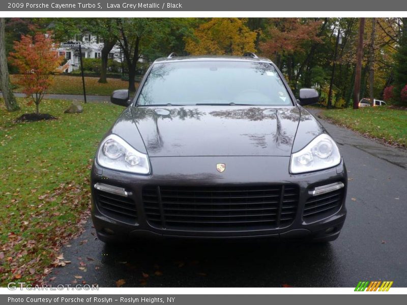 Lava Grey Metallic / Black 2009 Porsche Cayenne Turbo S