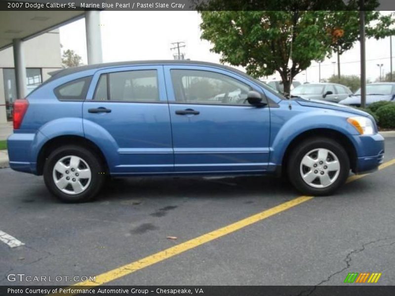 Marine Blue Pearl / Pastel Slate Gray 2007 Dodge Caliber SE