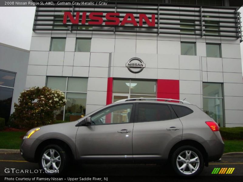 Gotham Gray Metallic / Gray 2008 Nissan Rogue SL AWD