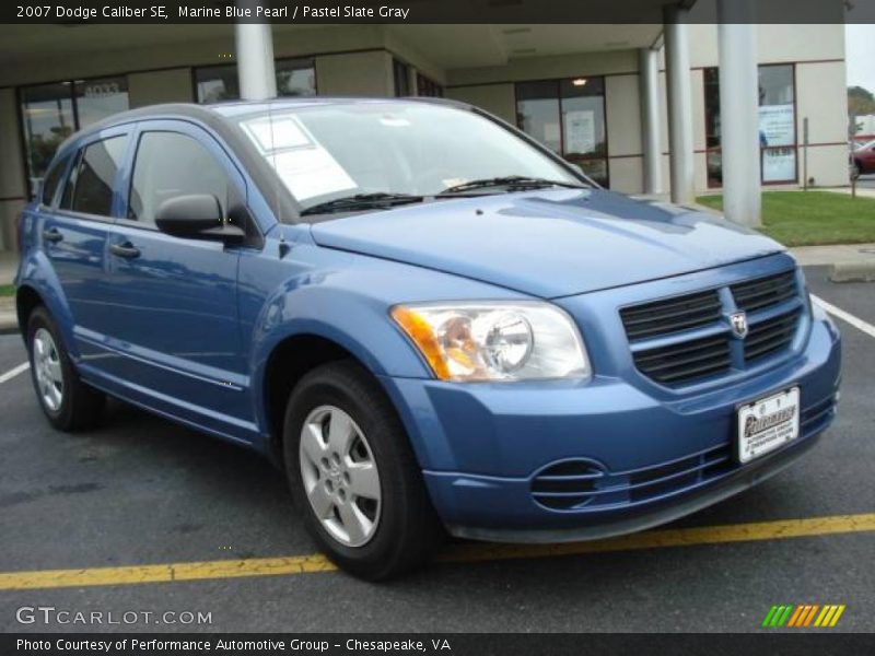 Marine Blue Pearl / Pastel Slate Gray 2007 Dodge Caliber SE