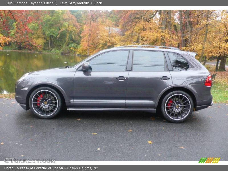 Lava Grey Metallic / Black 2009 Porsche Cayenne Turbo S