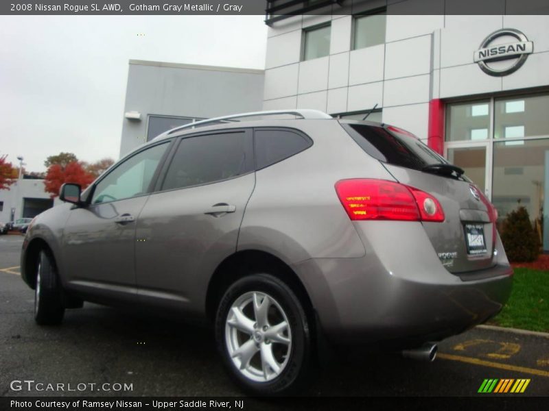 Gotham Gray Metallic / Gray 2008 Nissan Rogue SL AWD