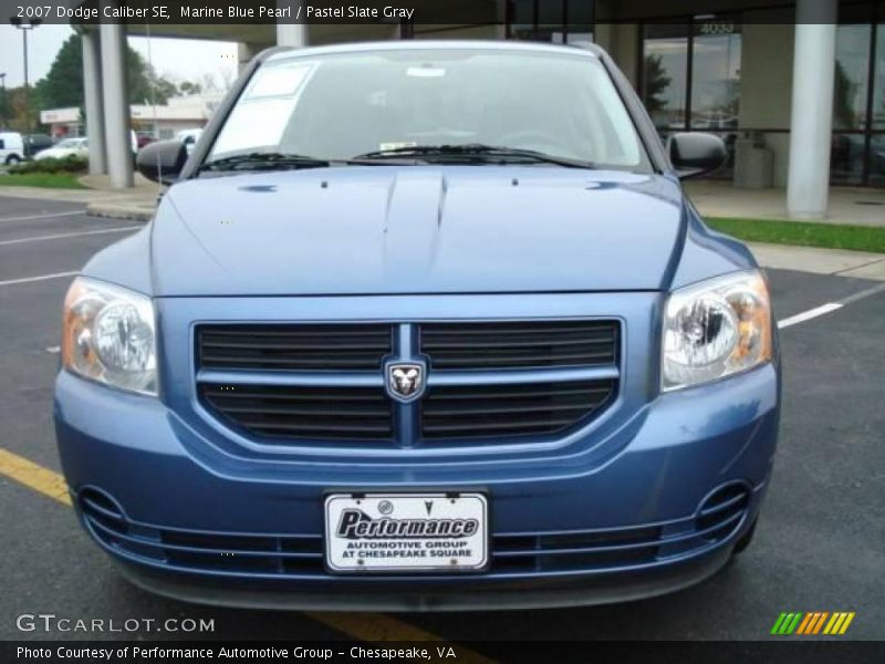 Marine Blue Pearl / Pastel Slate Gray 2007 Dodge Caliber SE