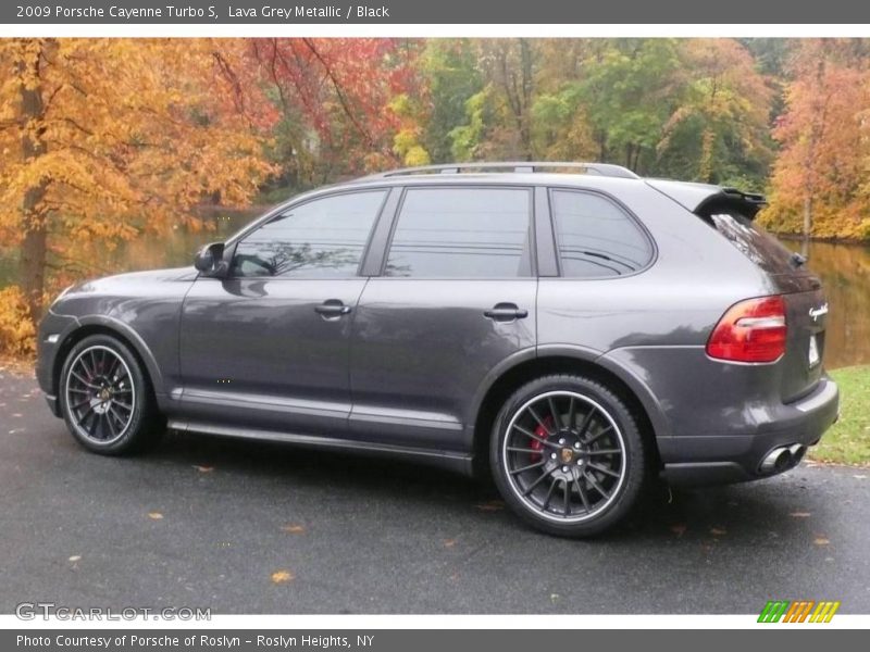 Lava Grey Metallic / Black 2009 Porsche Cayenne Turbo S