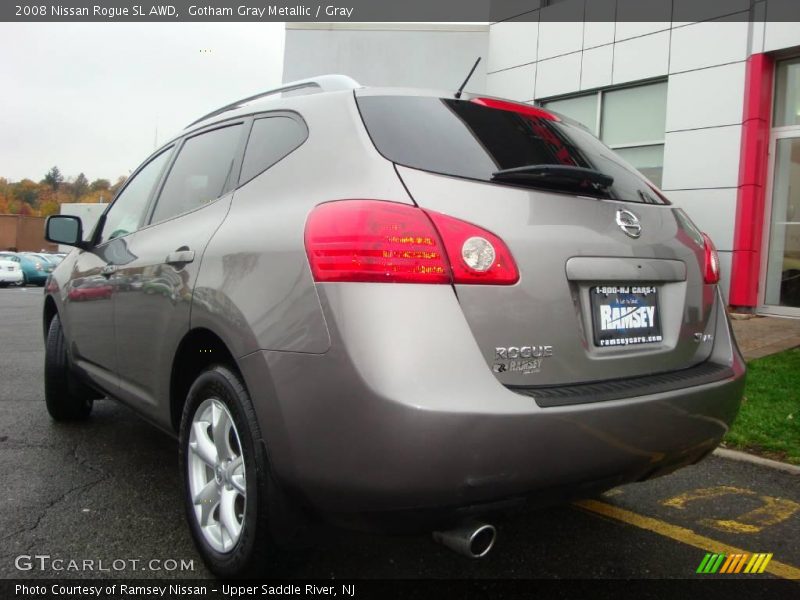 Gotham Gray Metallic / Gray 2008 Nissan Rogue SL AWD