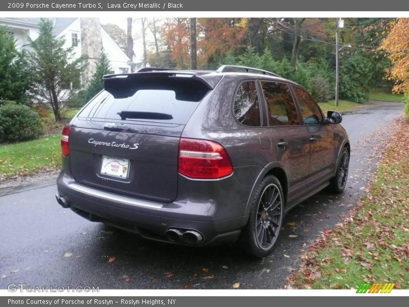 Lava Grey Metallic / Black 2009 Porsche Cayenne Turbo S