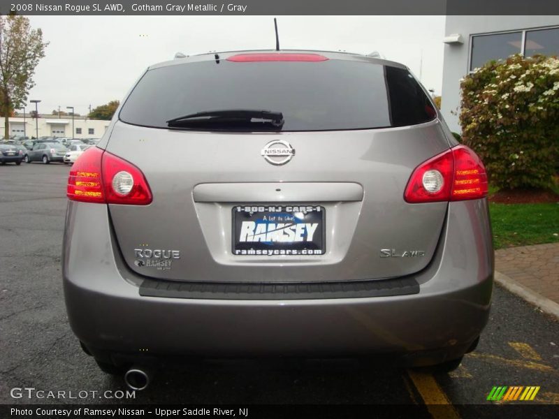 Gotham Gray Metallic / Gray 2008 Nissan Rogue SL AWD