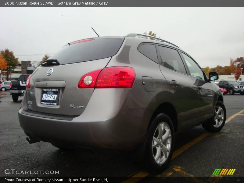Gotham Gray Metallic / Gray 2008 Nissan Rogue SL AWD