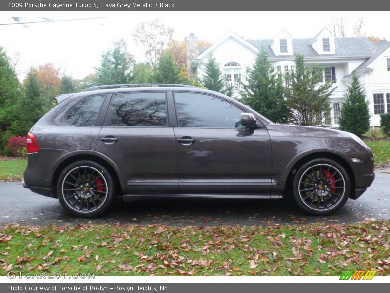 Lava Grey Metallic / Black 2009 Porsche Cayenne Turbo S