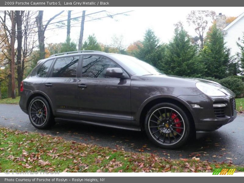 Lava Grey Metallic / Black 2009 Porsche Cayenne Turbo S