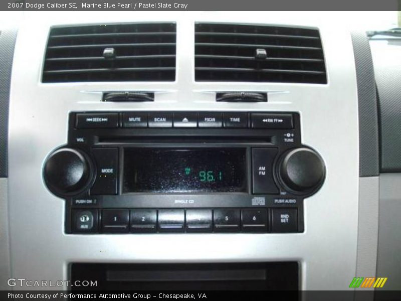Marine Blue Pearl / Pastel Slate Gray 2007 Dodge Caliber SE