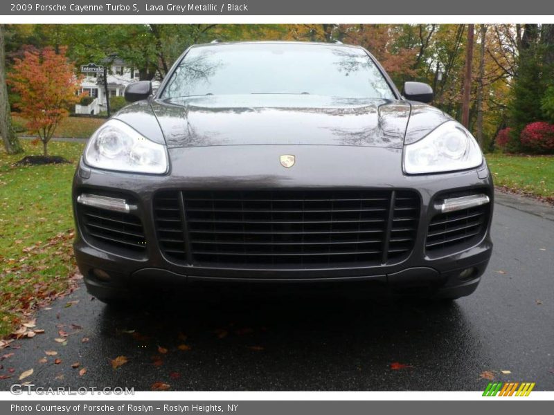 Lava Grey Metallic / Black 2009 Porsche Cayenne Turbo S