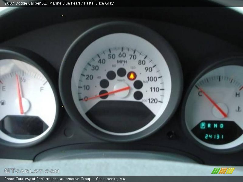 Marine Blue Pearl / Pastel Slate Gray 2007 Dodge Caliber SE