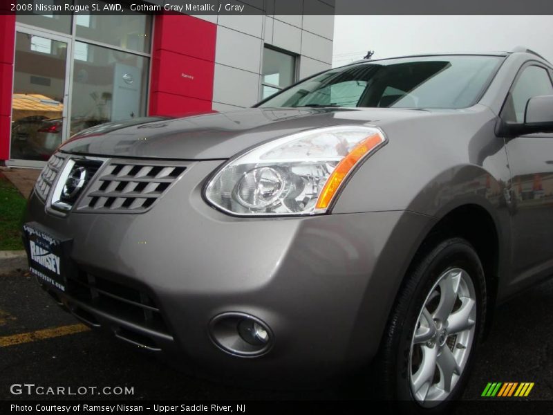 Gotham Gray Metallic / Gray 2008 Nissan Rogue SL AWD