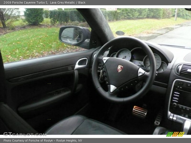 Lava Grey Metallic / Black 2009 Porsche Cayenne Turbo S