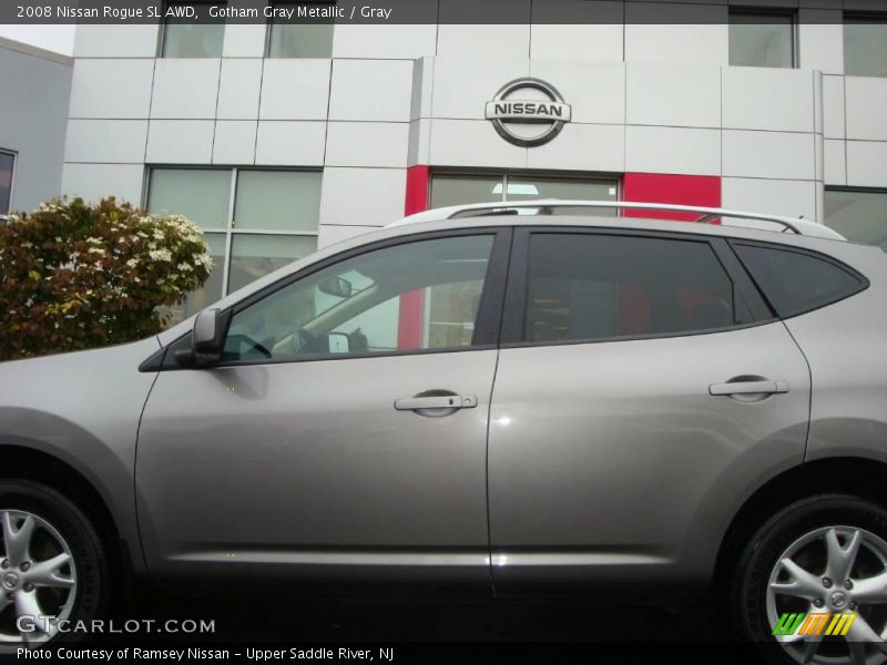 Gotham Gray Metallic / Gray 2008 Nissan Rogue SL AWD