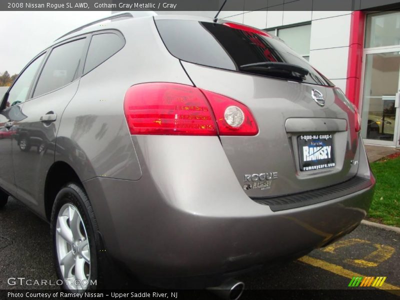 Gotham Gray Metallic / Gray 2008 Nissan Rogue SL AWD