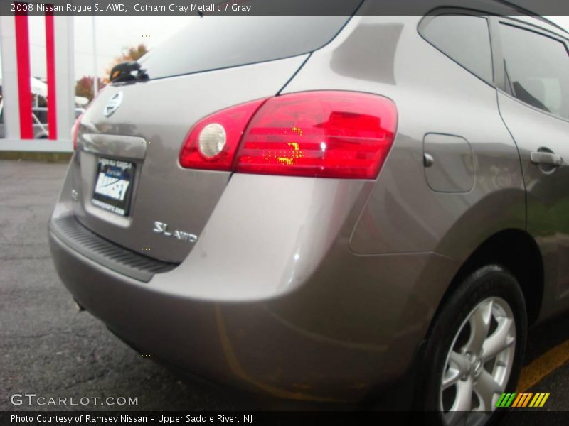Gotham Gray Metallic / Gray 2008 Nissan Rogue SL AWD
