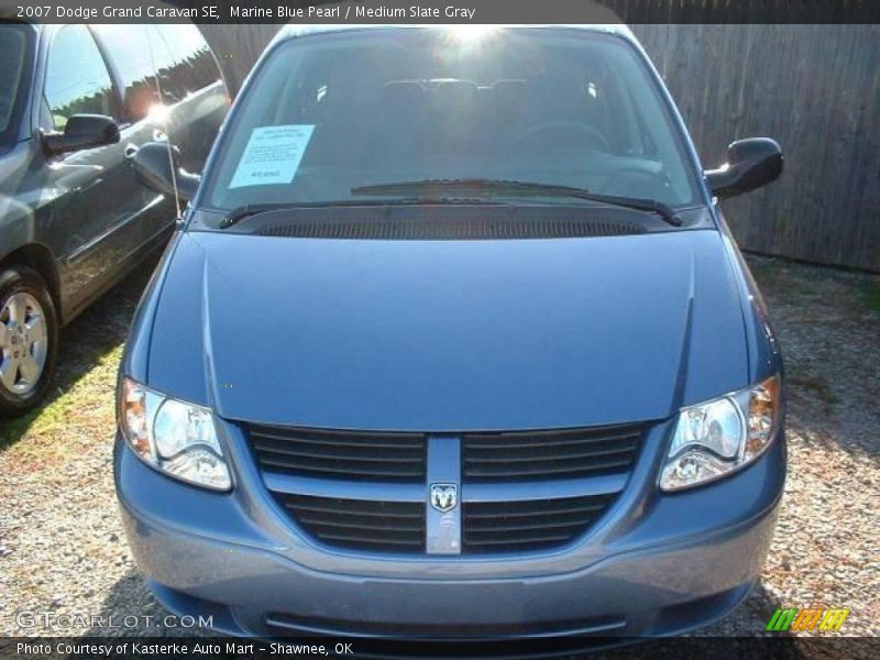 Marine Blue Pearl / Medium Slate Gray 2007 Dodge Grand Caravan SE