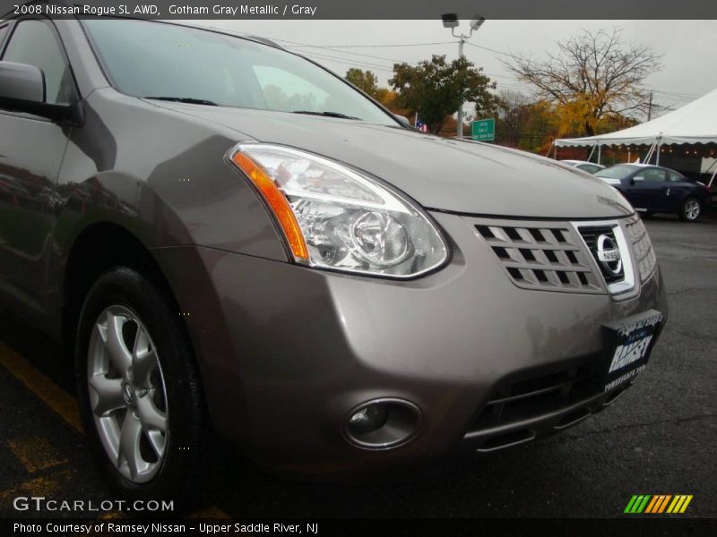 Gotham Gray Metallic / Gray 2008 Nissan Rogue SL AWD