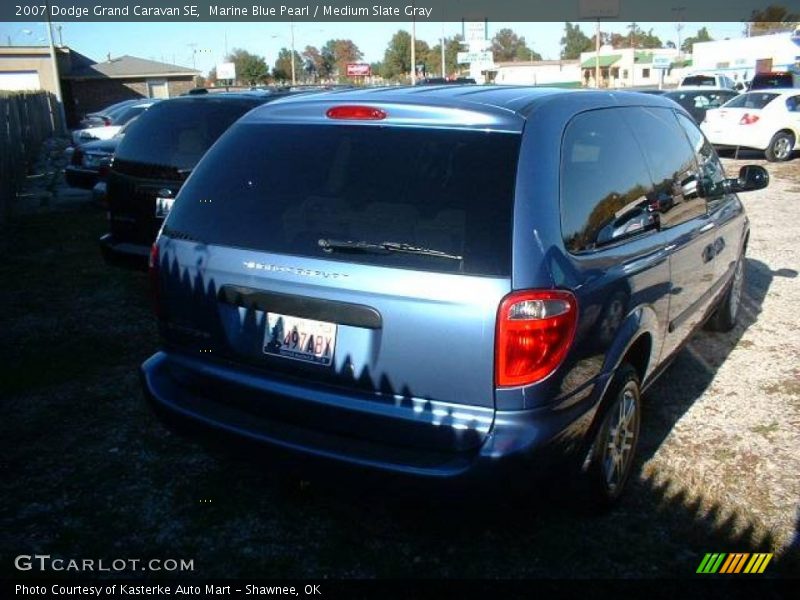 Marine Blue Pearl / Medium Slate Gray 2007 Dodge Grand Caravan SE
