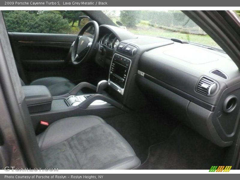 Lava Grey Metallic / Black 2009 Porsche Cayenne Turbo S