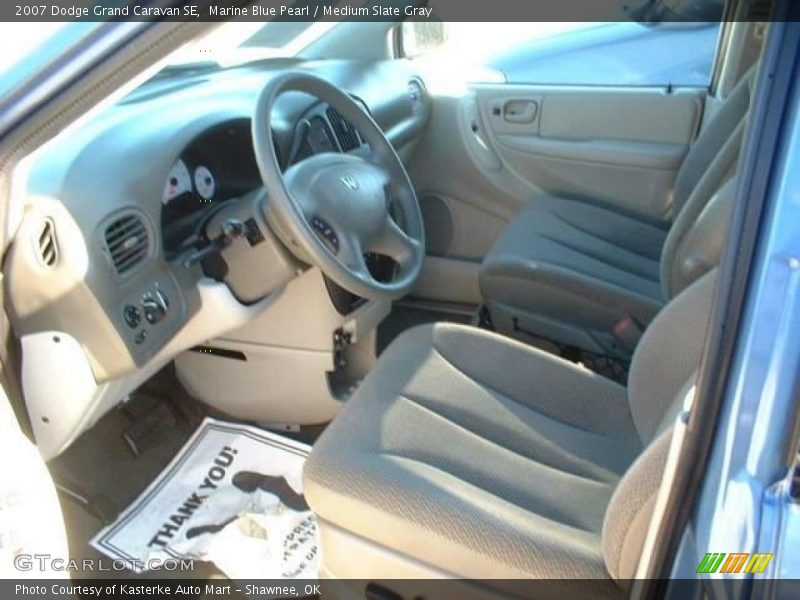Marine Blue Pearl / Medium Slate Gray 2007 Dodge Grand Caravan SE