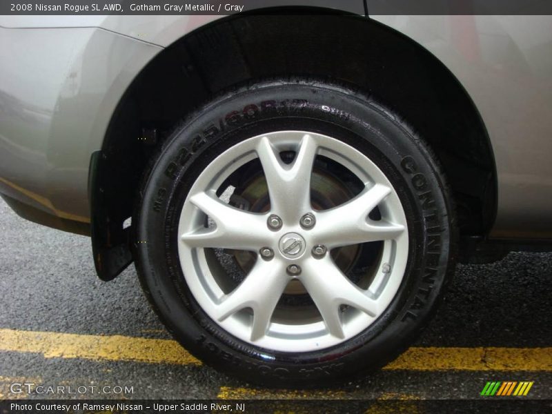 Gotham Gray Metallic / Gray 2008 Nissan Rogue SL AWD